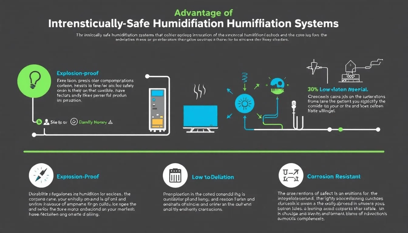 Advantages of using intrinsically safe humidification systems in hazardous environments.