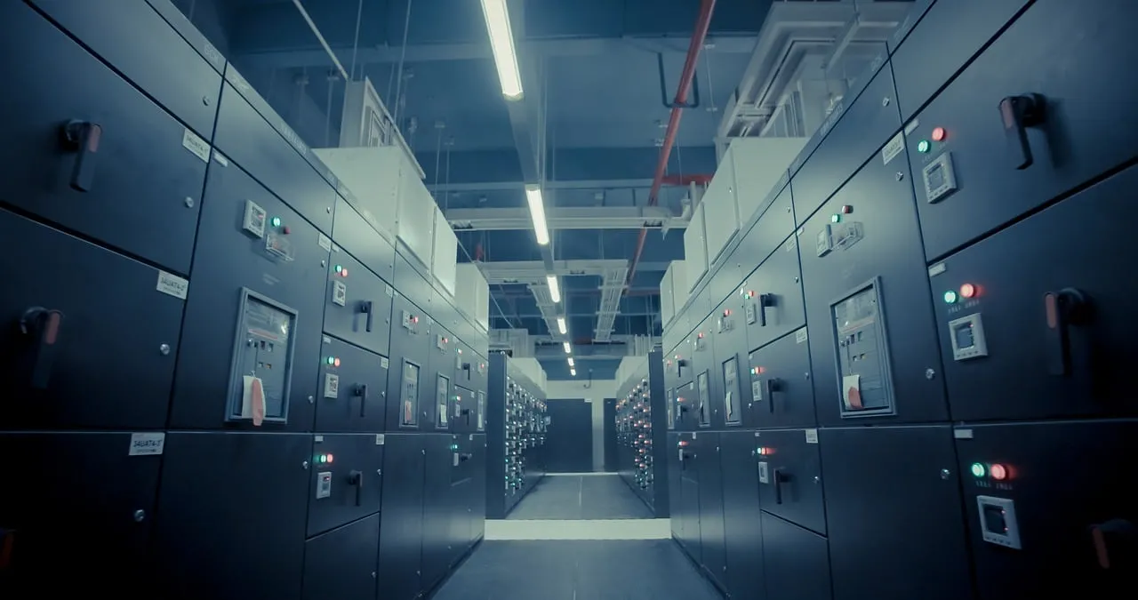 Insights Blog 6 Rows of electrical control panels.