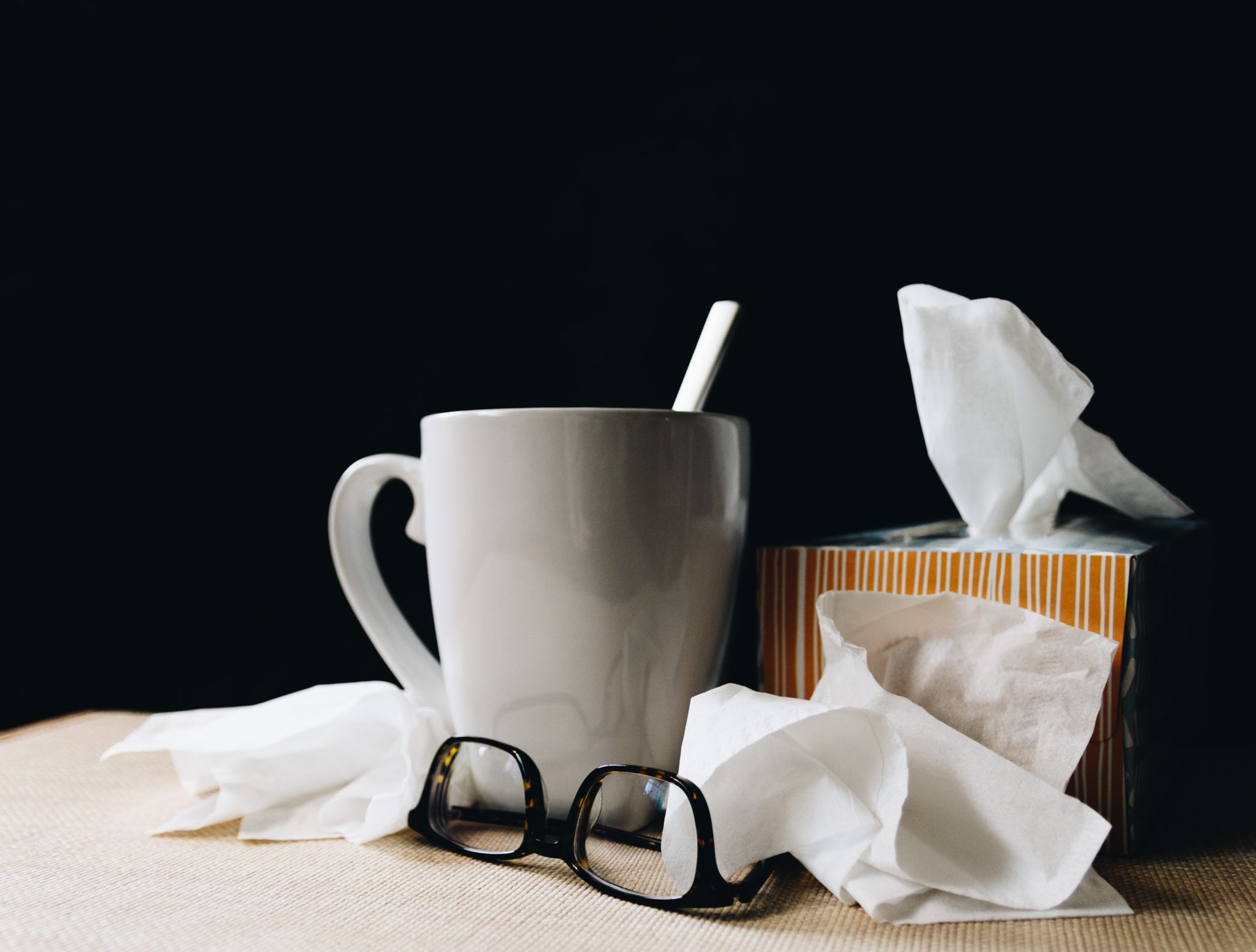 Insights Blog 3 Cup, tissues, and glasses on table