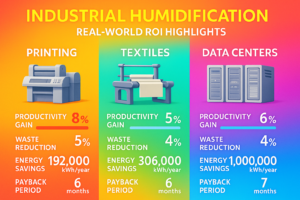 Data-driven case studies demonstrate tangible ROI outcomes across humidification industries, helping you envision the financial impact and accelerate internal buy-in.
