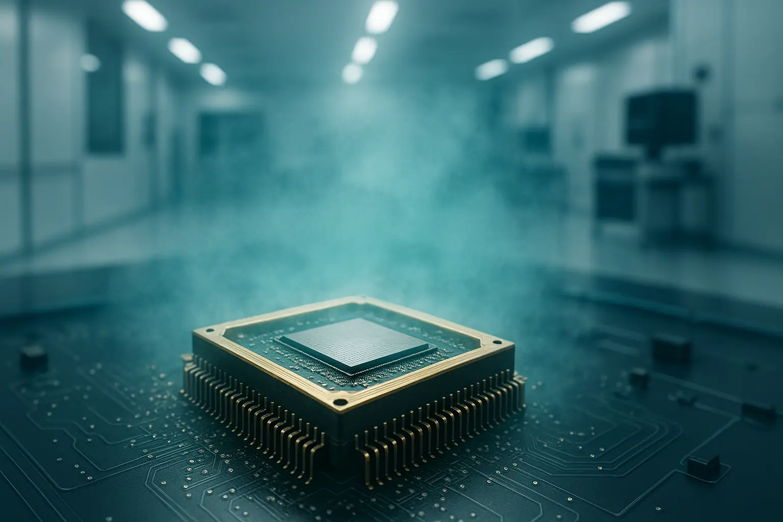 Insights Blog 6 Microchip surrounded by blue mist