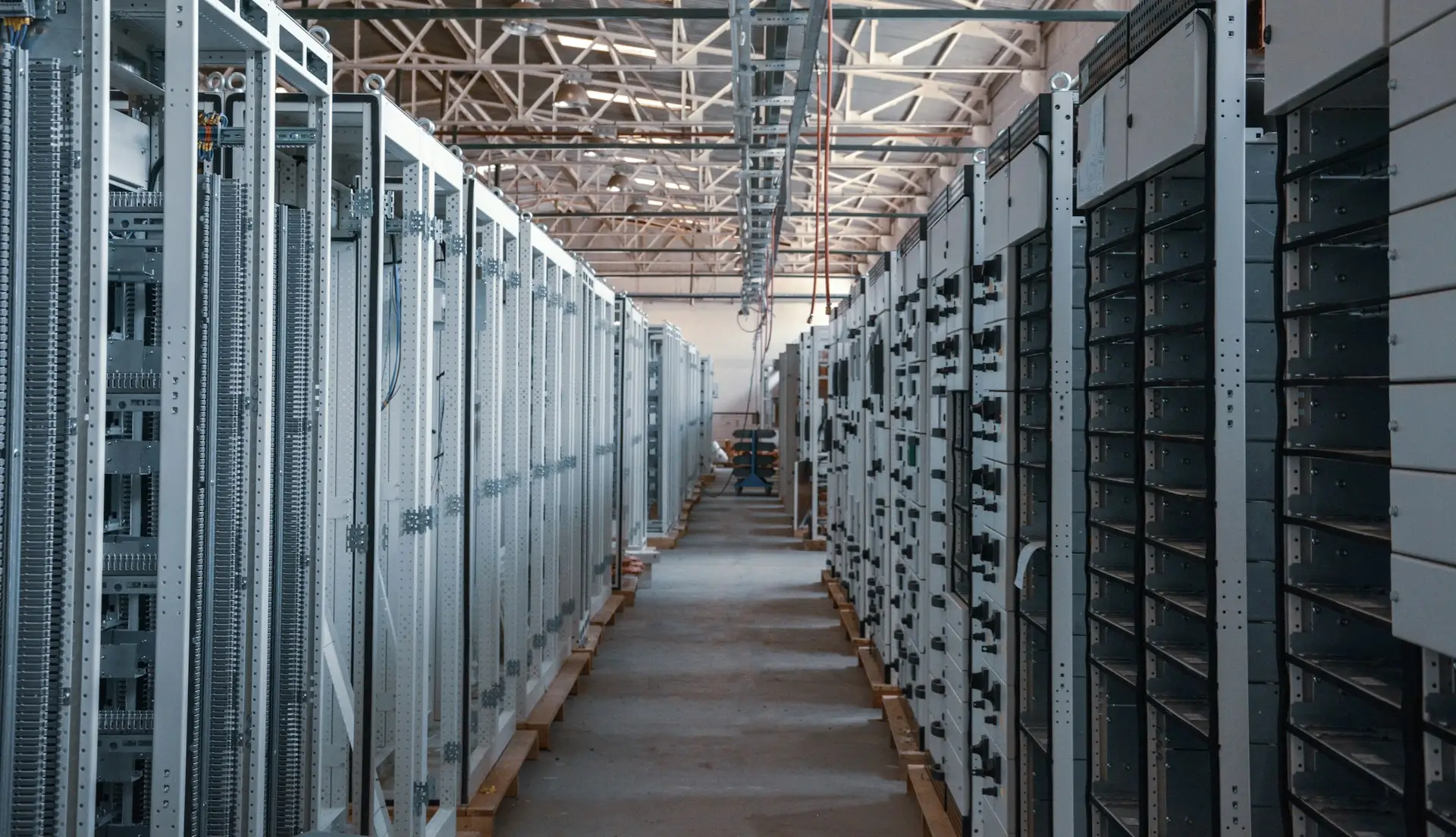 Insights Blog 7 Rows of server racks in facility