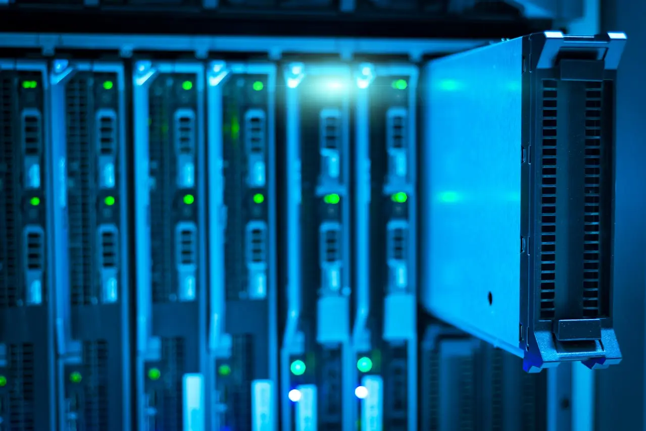 Insights Blog 8 Server hardware with illuminated components