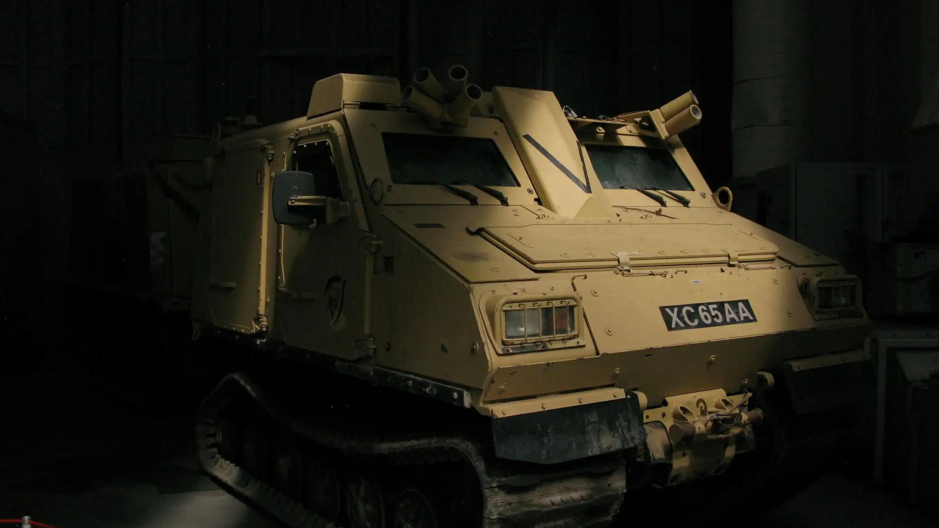Insights Blog 3 Military vehicle in dimly lit environment