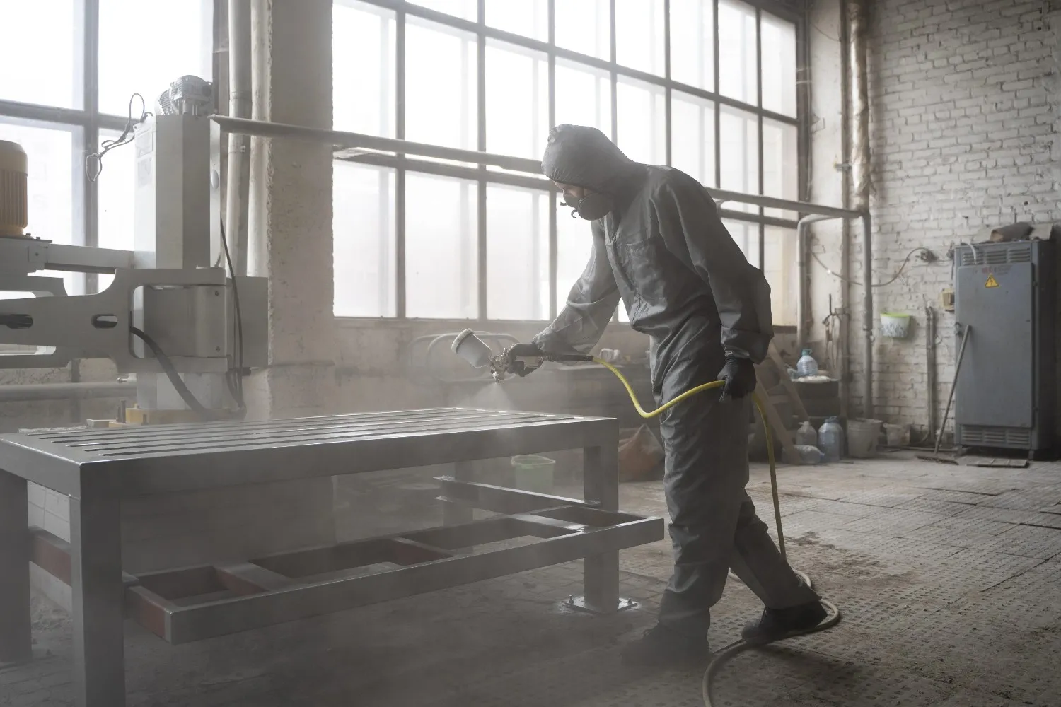 Insights Blog 2 Spray painting in industrial workshop