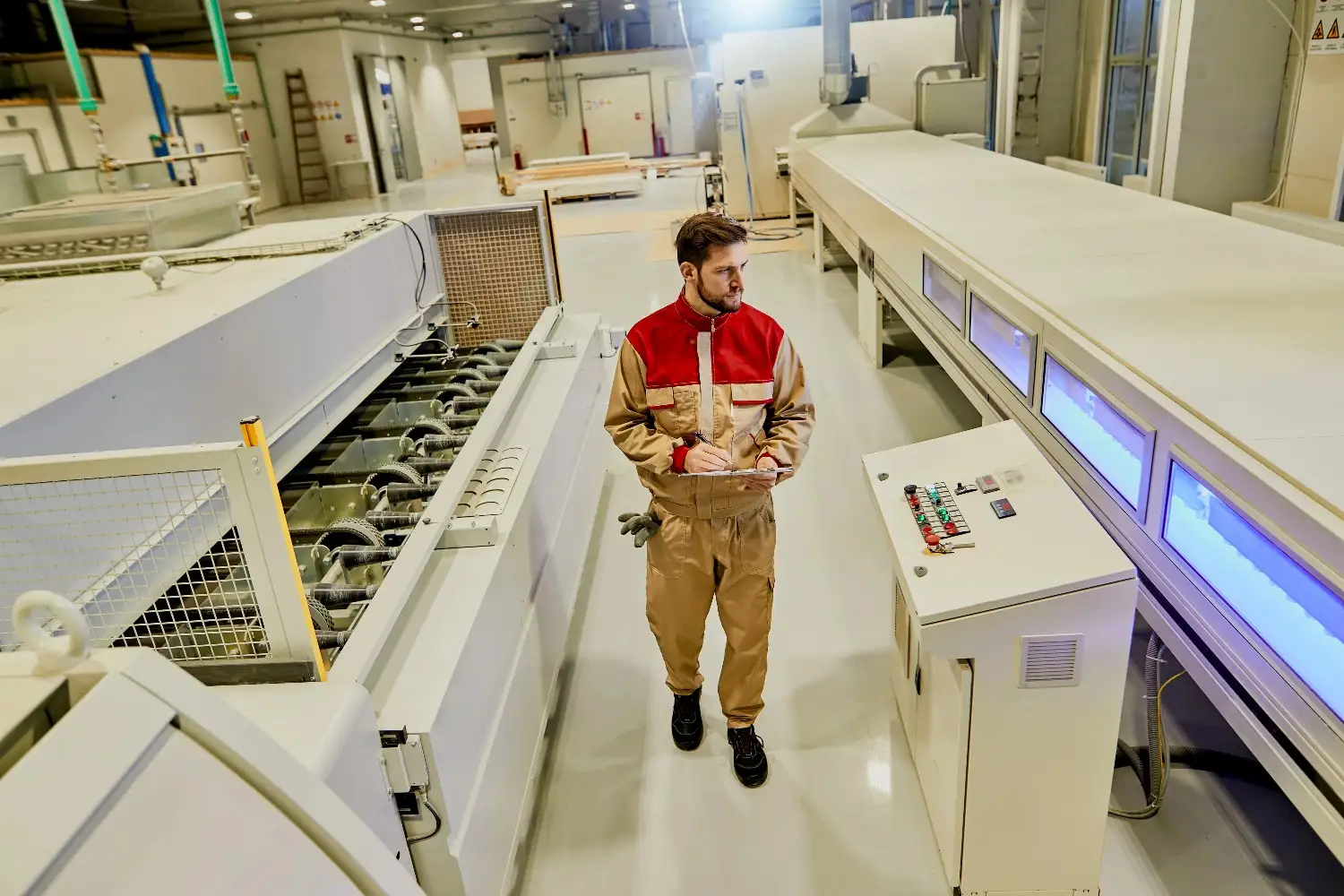 Insights Blog 8 Worker in industrial printing facility.