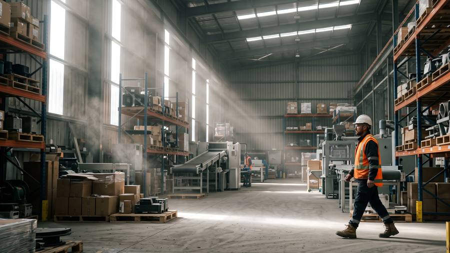 Industrial facility dust suppression